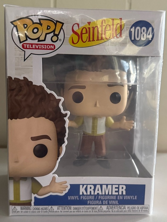 Funko Other - Funko Pop! Seinfeld Kramer Vinyl Figure - Brown Hair, Yellow Shirt, White Vest